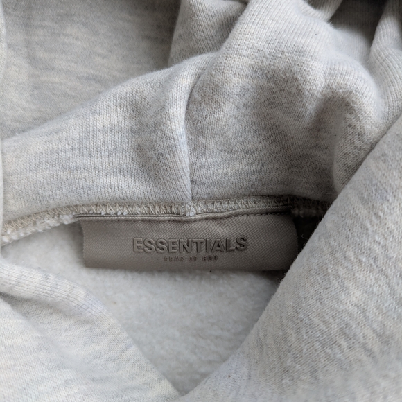 Fear Of God Essentials Hoodie In Oatmeal - Picture 5 of 8